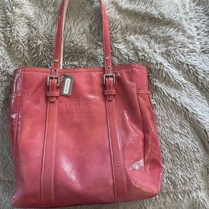 Coach M3Q-9786 Pink Patent Leather Tote